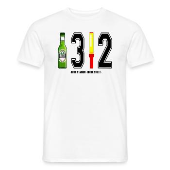 ACAB (All Cops are beautiful) - Men's T-Shirt - white - Front - AI Model Male 178 dark (178cm)