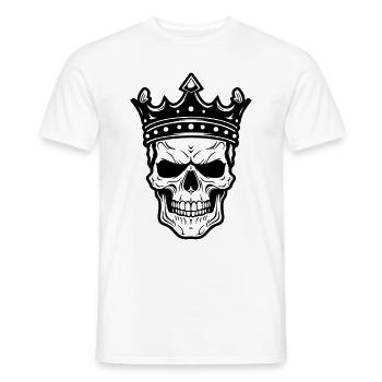Crâne de roi - T-shirt homme - blanc - Devant - AI Model Male 178 dark (178cm)