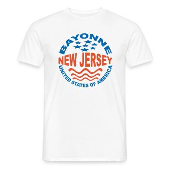 New Jersey - Männer T-Shirt - Weiß - Vorne - AI Model Male 178 dark (178cm)