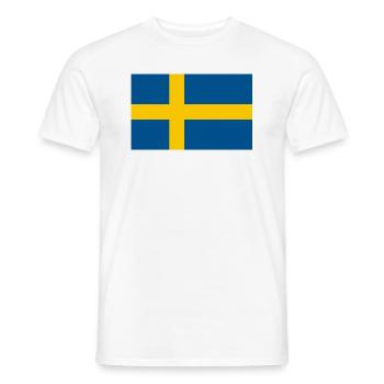 Sweden 1 Euro - Men's T-Shirt - white - Front - AI Model Male 178 dark (178cm)
