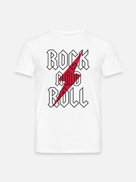 Rock And Roll - T-shirt homme - blanc