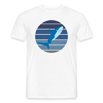 Hai - Männer T-Shirt - Weiß - Vorne - AI Model Male 178 dark (178cm)