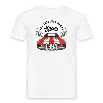 Super 1994 - alle Originalteile - 1994 Geburtstag - Männer T-Shirt - Weiß - Vorne - AI Model Male 178 dark (178cm)