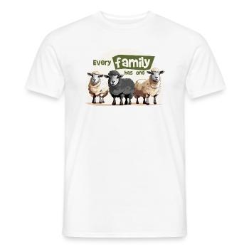 Every family has one. - Men's T-Shirt - white - Front - AI Model Male 178 dark (178cm)