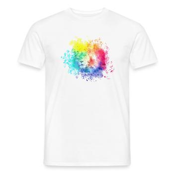 Löwenkopf Wasserfarben - Männer T-Shirt - Weiß - Vorne - AI Model Male 178 dark (178cm)