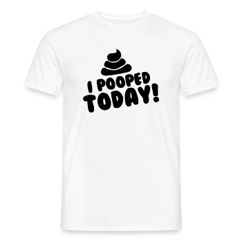 Ich habe heute - Männer T-Shirt - Weiß - Vorne - AI Model Male 178 dark (178cm)