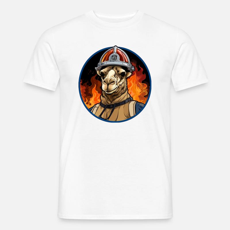 Camel Fire Brigade - Men’s T-shirt - white