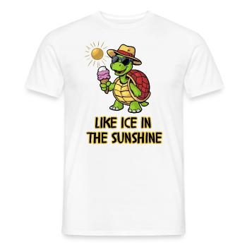 Wie Eis im Sonnenschein Schildkröte - Männer T-Shirt - Weiß - Vorne - AI Model Male 178 dark (178cm)