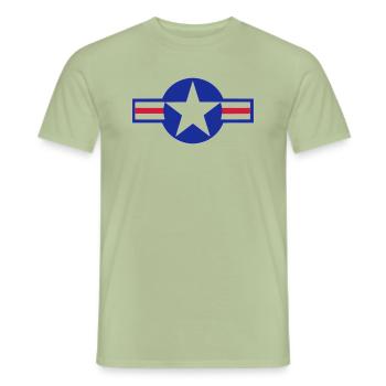 USA AIR FORCE - Männer T-Shirt - Sage - Vorne - AI Model Male 178 light (178cm)