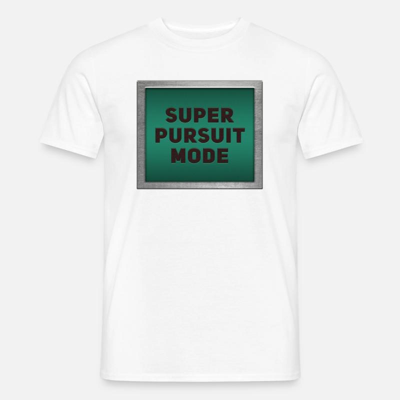 Super Pursuit Mode - Männer T-Shirt - Weiß