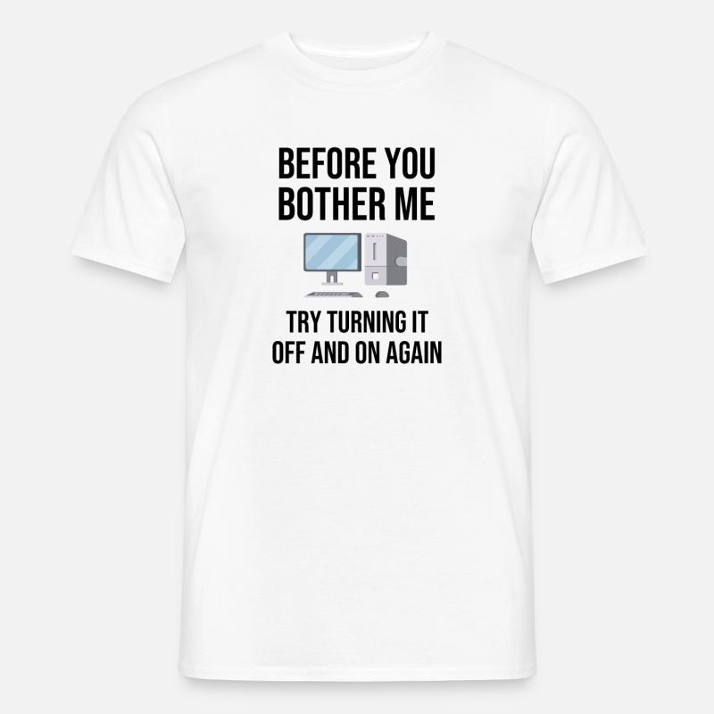 Gave-IT-support IT-helpdesk sjovt ordsprog - Mænd T-shirt - hvid
