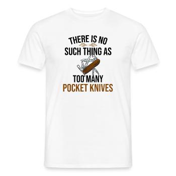 Taschenmesser Sammlergeschenke | Messersammler - Männer T-Shirt - Weiß - Vorne - AI Model Male 178 dark (178cm)