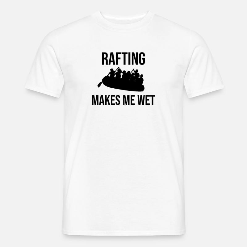 Rafting Geschenk | Rafter Wildwasser Rafting - Männer T-Shirt - Weiß