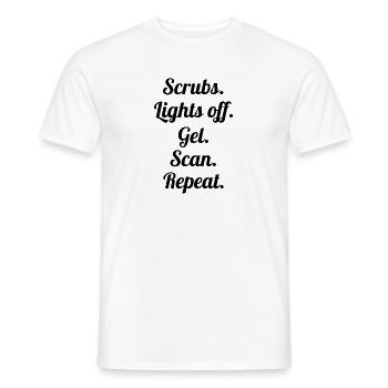 Cadeau de sonographie pour les femmes Ultrasons Sonograf - T-shirt homme - blanc - Devant - AI Model Male 178 dark (178cm)