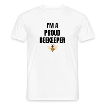 Imker Geschenke Bienenzüchter Imkerei Biene Honig - Männer T-Shirt - Weiß - Vorne - AI Model Male 178 dark (178cm)