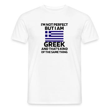 Gifts For Greeks Hellas Greece Greek - Men's T-Shirt - white - Front - AI Model Male 178 dark (178cm)
