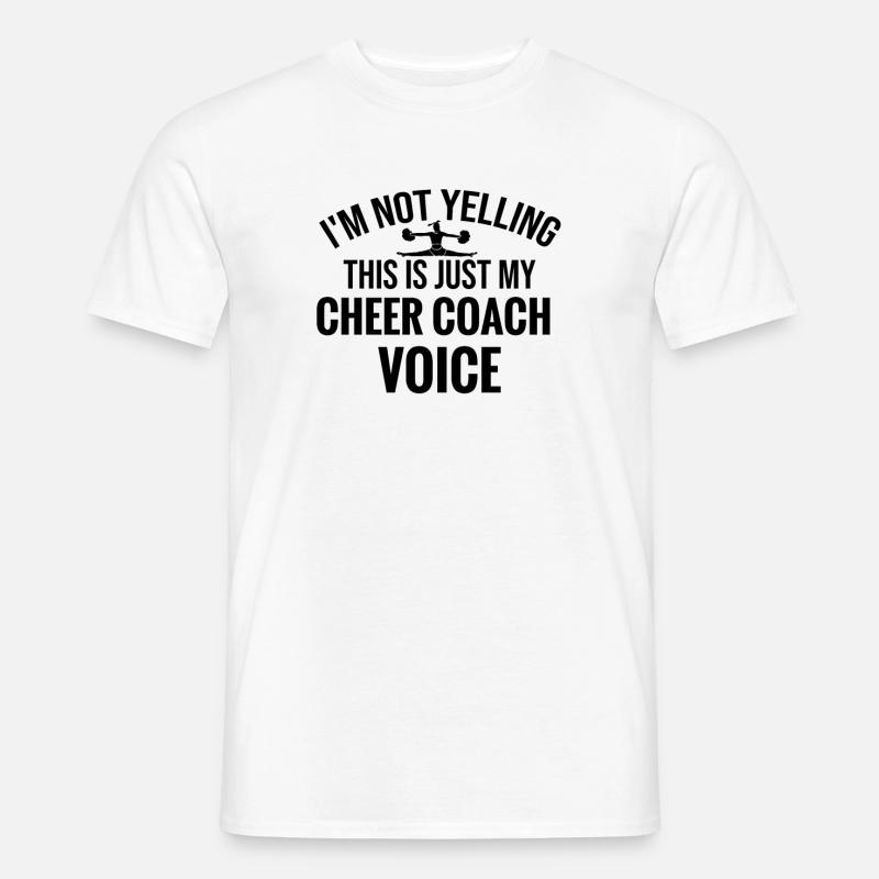 Cheerleading Trainerin Geschenk Cheerleading Coach - Männer T-Shirt - Weiß