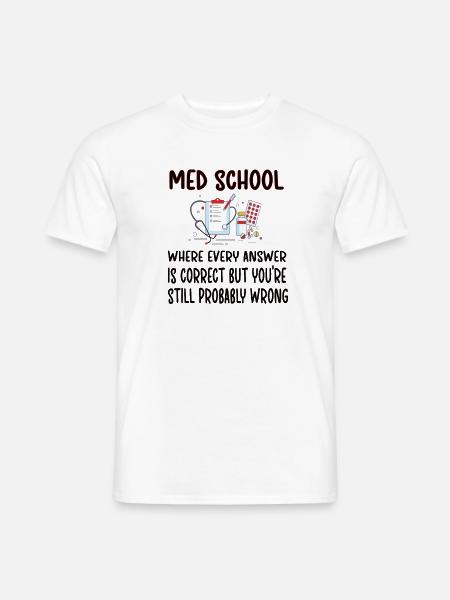 Medizinstudent Zukünftiger Doktor Medizinstudium - Männer T-Shirt - Weiß