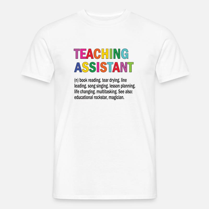 Assistant assistant professeur assistant - T-shirt homme - blanc
