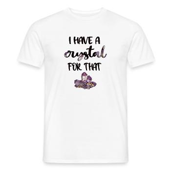 Crystals Gemstone Healing Stone Crystal Healer - Men's T-Shirt - white - Front - AI Model Male 178 dark (178cm)
