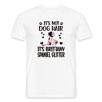 Épagneul Breton Amoureux de l’épagnel - T-shirt homme - blanc - Devant - AI Model Male 178 dark (178cm)