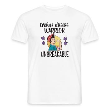 Morbus Crohn Kämpferin Crohn-Krankheit Bewusstsein - Männer T-Shirt - Weiß - Vorne - AI Model Male 178 dark (178cm)