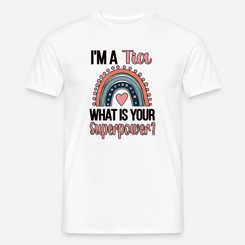 Tia Oma Muttertag Geschenk Tia Großmutter Süß - Männer T-Shirt - Weiß