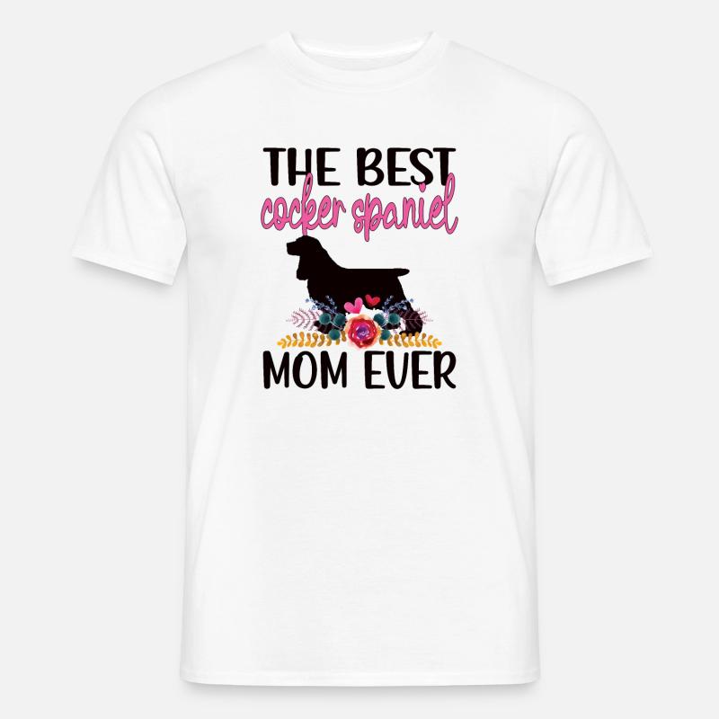 Cocker Spaniel Mama Cocker propriétaire de chien - T-shirt homme - blanc