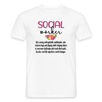 Sozialarbeiter Soziale Arbeit Streetworker Team - Männer T-Shirt - Weiß - Vorne - AI Model Male 178 dark (178cm)