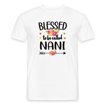 Beste Nani Oma Muttertag Geschenk Nani Großmutter - Männer T-Shirt - Weiß - Vorne - AI Model Male 178 dark (178cm)