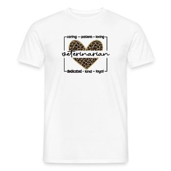 Tierarzt Veterinärmediziner Tiermediziner Arzt - Männer T-Shirt - Weiß - Vorne - AI Model Male 178 dark (178cm)