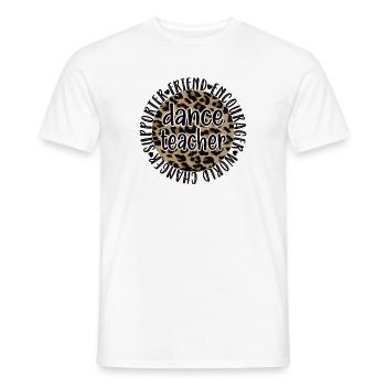Tanzlehrer Anerkennung Tanzlehrerin Tanzunterricht - Männer T-Shirt - Weiß - Vorne - AI Model Male 178 dark (178cm)