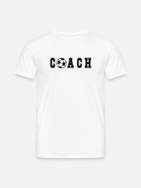 Fußballtrainer Fußball Coach Fußballtraining - Männer T-Shirt - Weiß