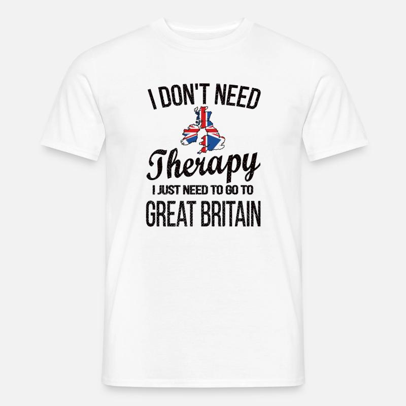 British Great Britain Origin British flag - Men’s T-shirt - white
