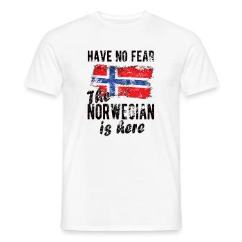 Norweger Norwegen Herkunft Norwegische Flagge - Männer T-Shirt - Weiß - Vorne - AI Model Male 178 dark (178cm)