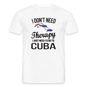 Fier Cuba Origine Cuba Drapeau cubain - T-shirt homme - blanc - Devant - AI Model Male 178 dark (178cm)
