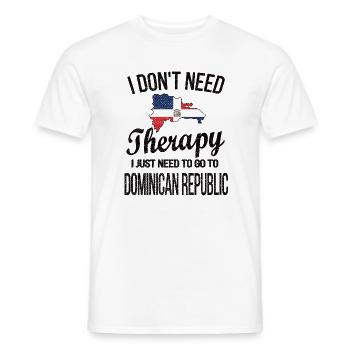 Dominican Dominican Republic Origin - Men's T-Shirt - white - Front - AI Model Male 178 dark (178cm)