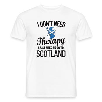 Proud Scotsman Scotland Scottish Flag - Men's T-Shirt - white - Front - AI Model Male 178 dark (178cm)