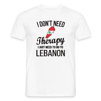 Fier liban liban libanais drapeau libanais - T-shirt homme - blanc - Devant - AI Model Male 178 dark (178cm)