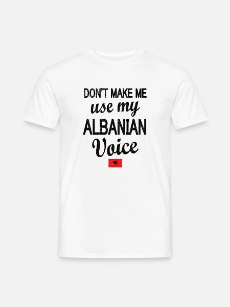 Stolta albanska albanska rötter - T-shirt herr - vit