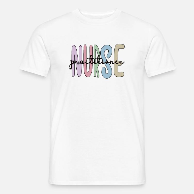 Nurse Practitioner Abschluss Krankenpflegerin - Männer T-Shirt - Weiß