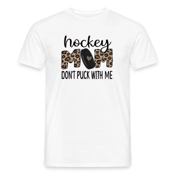 Stolze Eishockey Mama Von Eishockeyspieler Mutter - Männer T-Shirt - Weiß - Vorne - AI Model Male 178 dark (178cm)