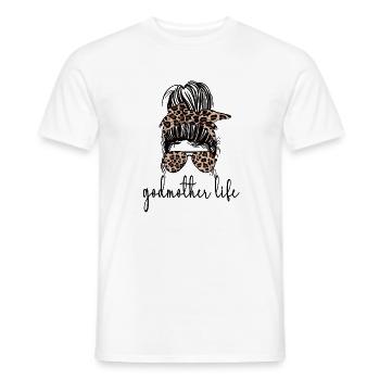 Godmother Mother's Day Godmother Gift - Men's T-Shirt - white - Front - AI Model Male 178 dark (178cm)