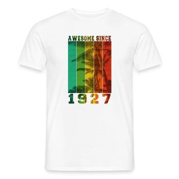 Awesome Since 1927 - Men's T-Shirt - white - Front - AI Model Male 178 dark (178cm)