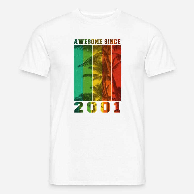 Großartig seit 2001 - Männer T-Shirt - Weiß