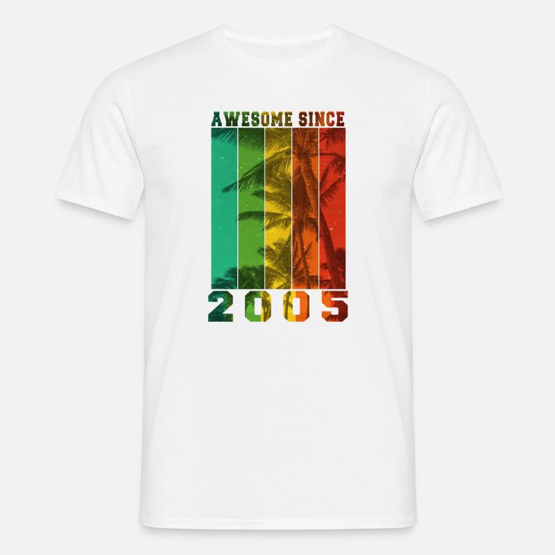 Awesome Since 2005 - Men's T-Shirt - white