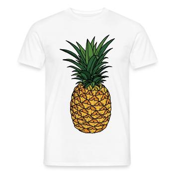 Ananas - Männer T-Shirt - Weiß - Vorne - AI Model Male 178 dark (178cm)