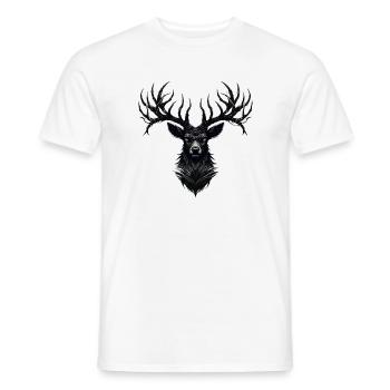Horns of Darkness - Männer T-Shirt - Weiß - Vorne - AI Model Male 178 dark (178cm)
