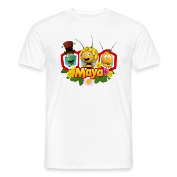 Maya The Bee, Willy And Flip - Men's T-Shirt - white - Front - AI Model Male 178 dark (178cm)