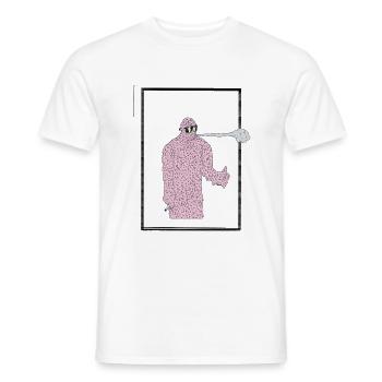 Illustration: Coolslimeguy, slime cool monster guy - Männer T-Shirt - Weiß - Vorne - AI Model Male 178 dark (178cm)